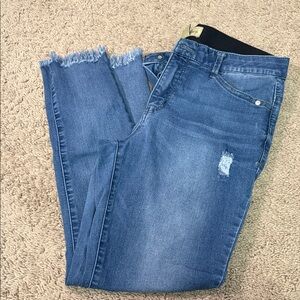 Democracy Frayed Hem Blue Jeans